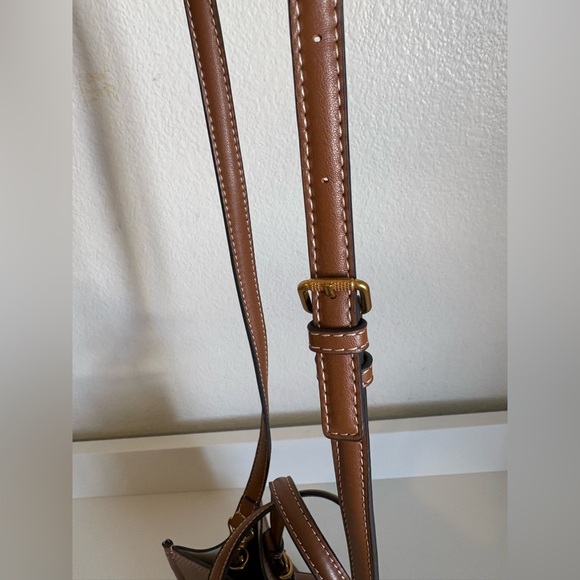 Zara Mini Shopper Tote in Dark Tan - Picture 9 of 10